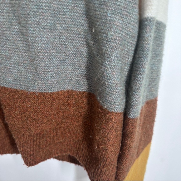 Madewell Andria Pullover Sweater in Coziest Yarn Size Medium Neutral Stripes - Picture 4 of 7
